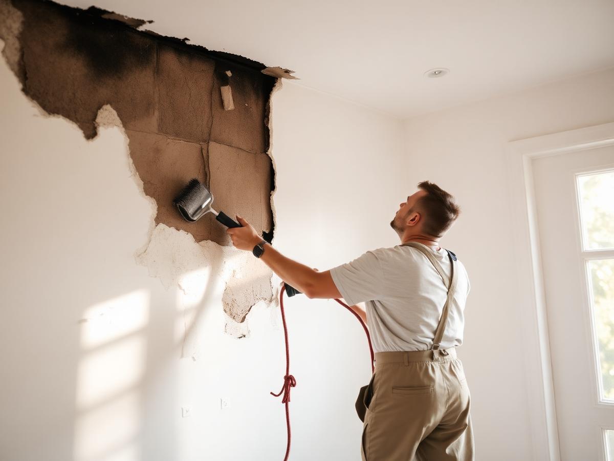 Fire Damage — Asbestos Handling